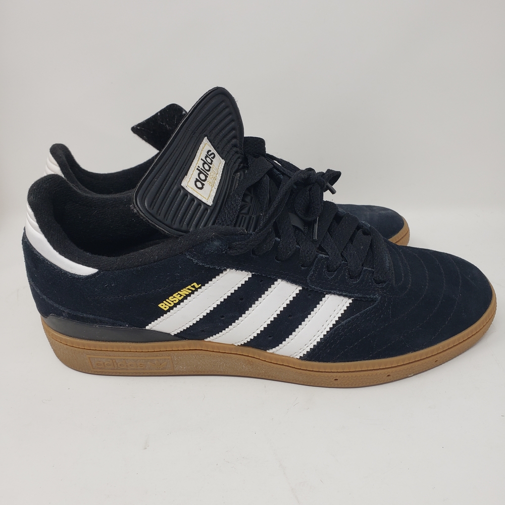 Adidas Men's Black and White Sneakers